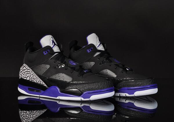 Jordan son of mars shops black and purple